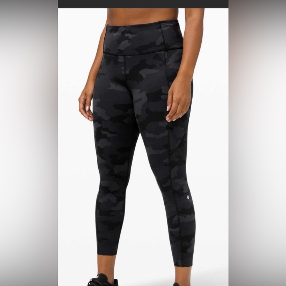 Lululemon Fast and Free Camo leggings